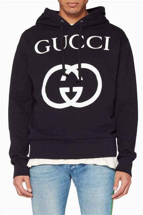 men black gucci hoodie|gucci hoodie sale designer men.